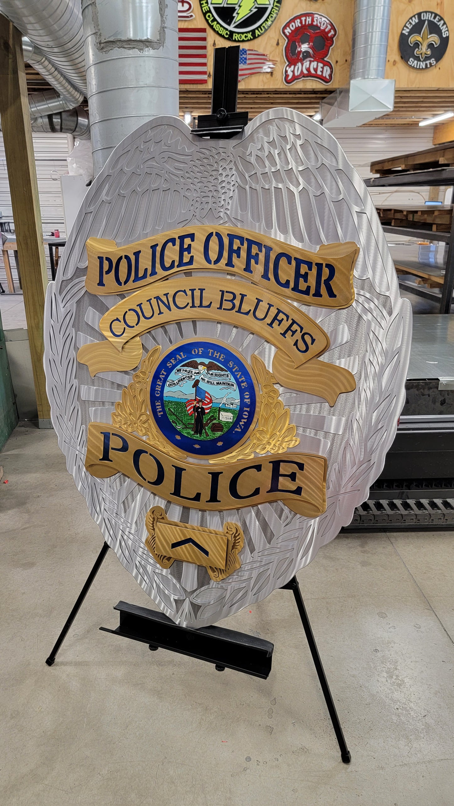 Council Bluffs Police Officer Badge