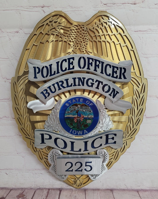Burlington Police Badge