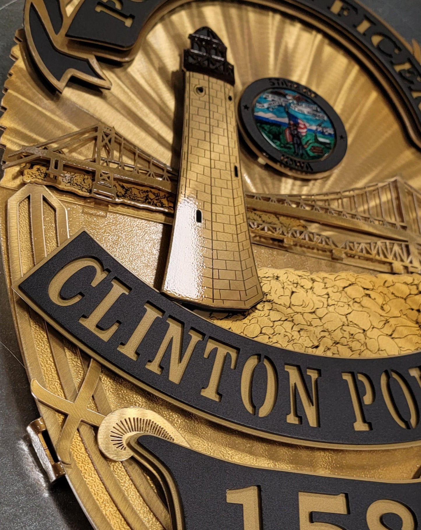 Clinton Police Badge