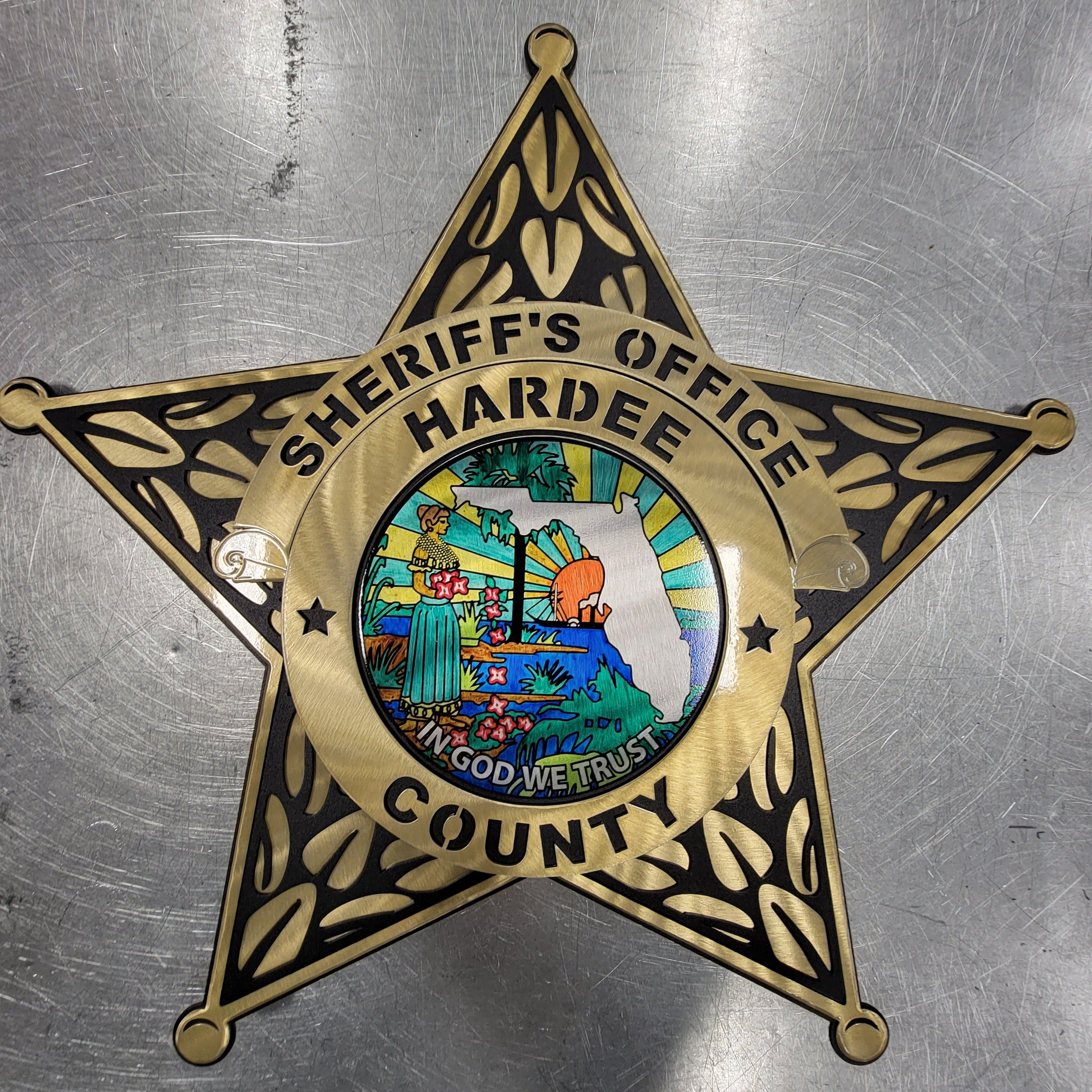 Hardee County Sheriff's Office Star Premier Metal Art