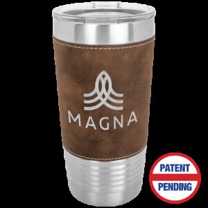 20 oz. Tumbler with Leatherette Grip