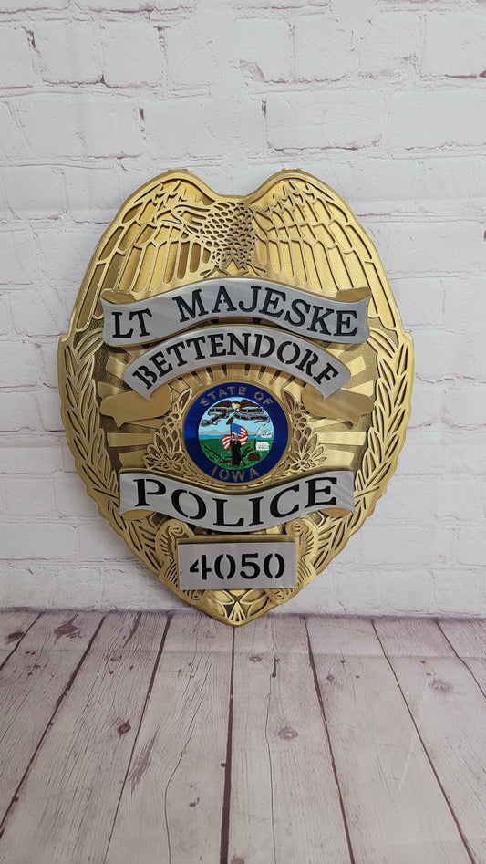 LT Majeske Bettendorf Police Badge