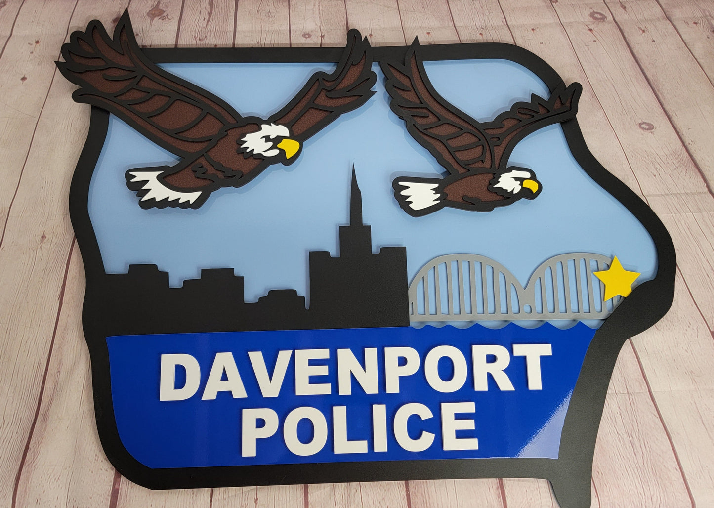 Iowa Shape 2 Eagles Davenport Police