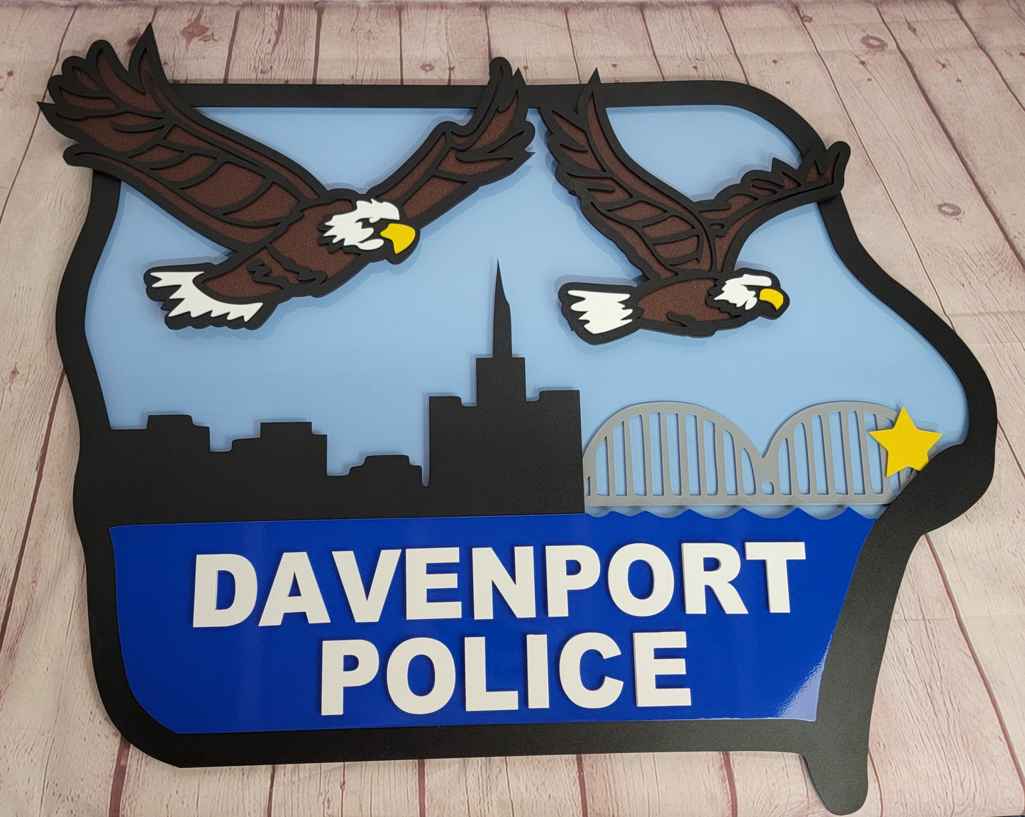 Iowa Shape 2 Eagles Davenport Police