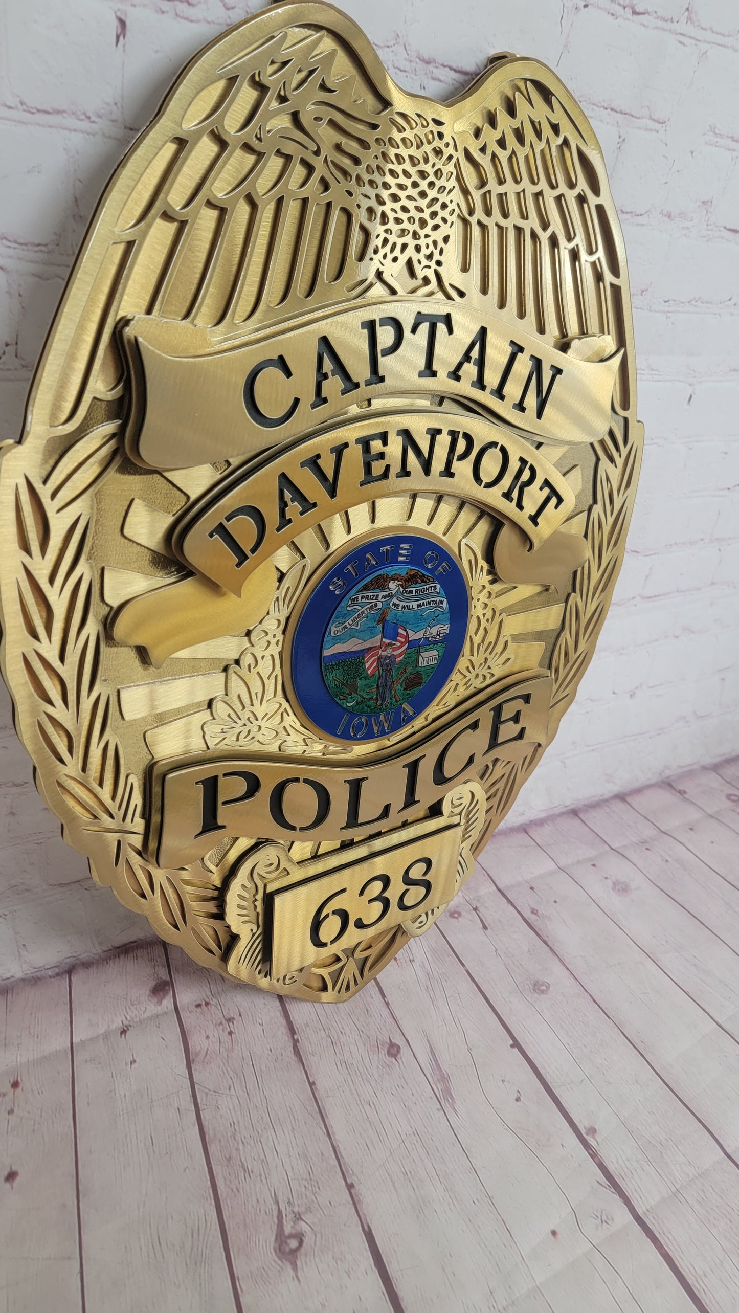 Davenport Police Captain Badge