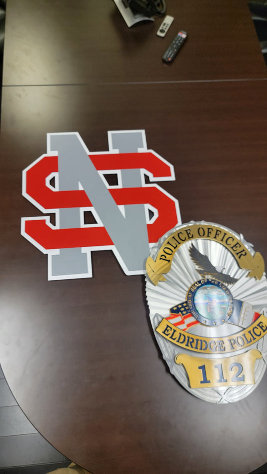 North Scott Sign And Eldridge Police Badge