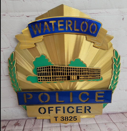 Waterloo Police Officer Badge