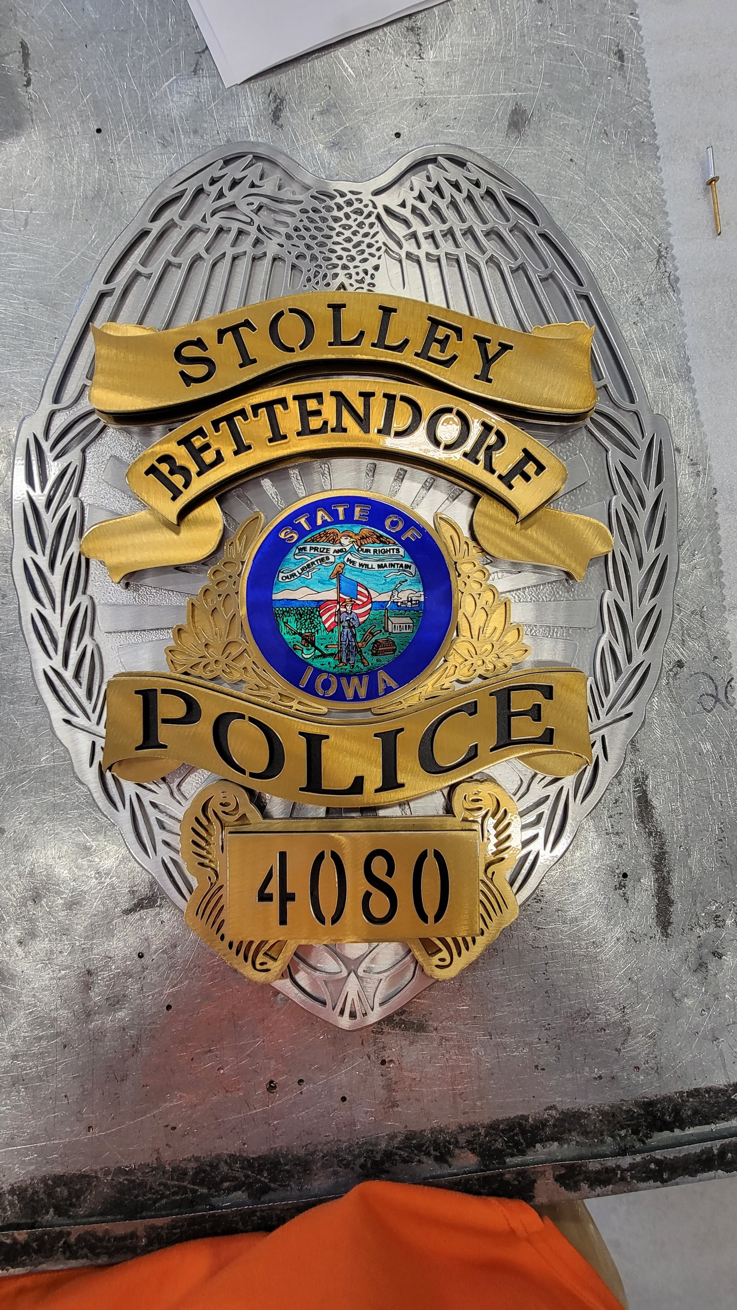 Stolley Bettendorf Police Badge