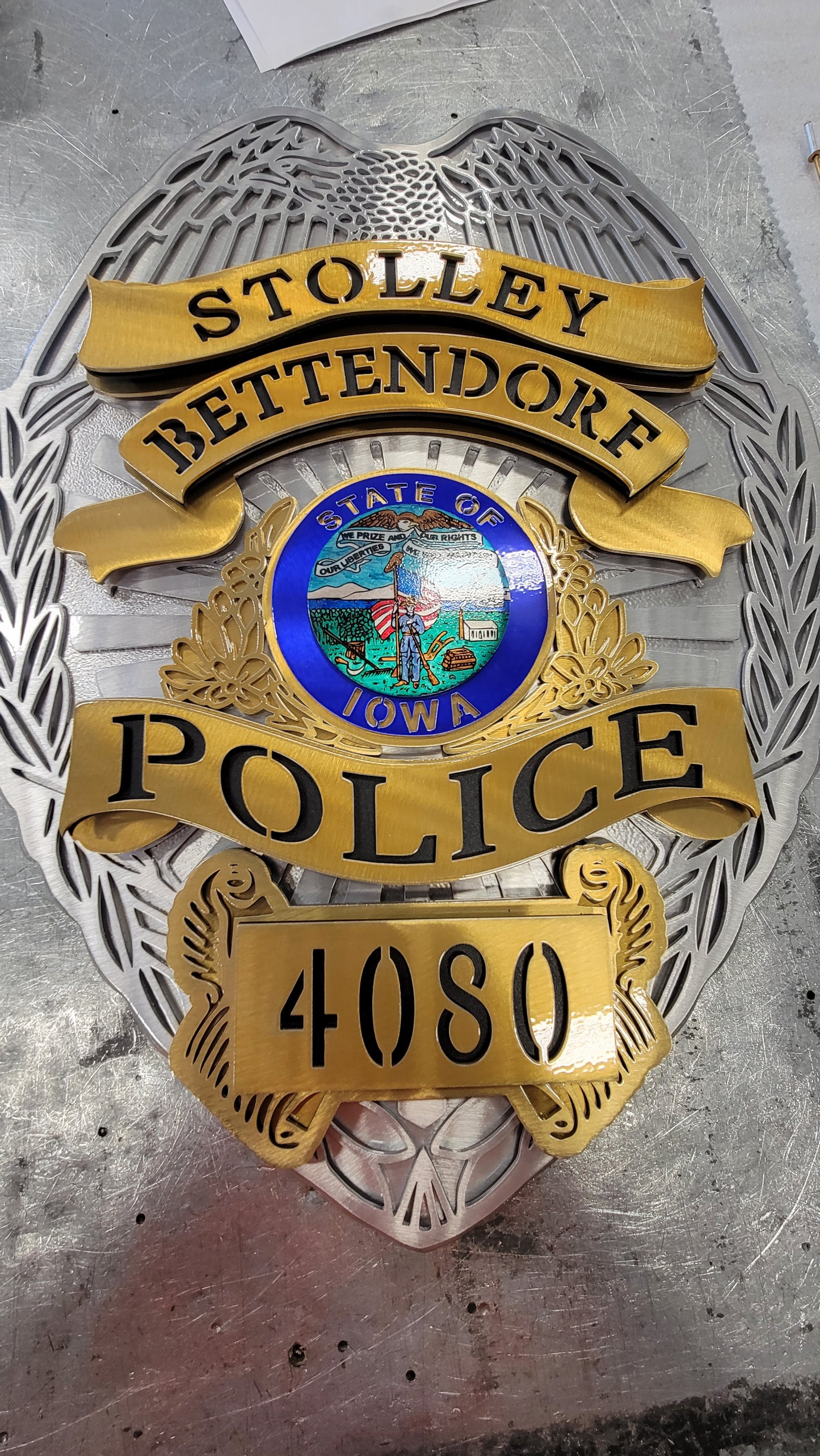 Stolley Bettendorf Police Badge