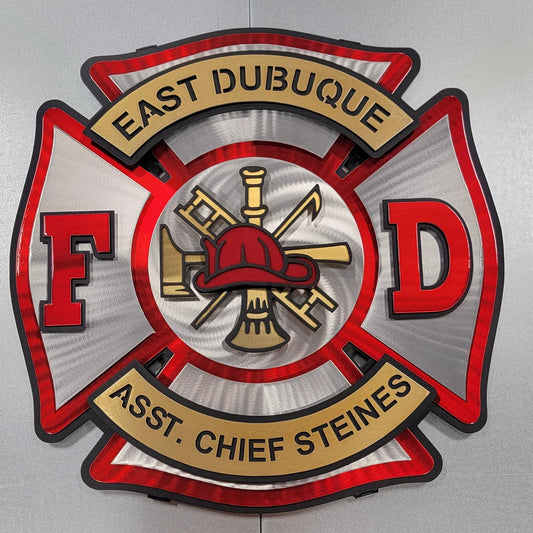 East Dubuque Fire Department Maltese Shield