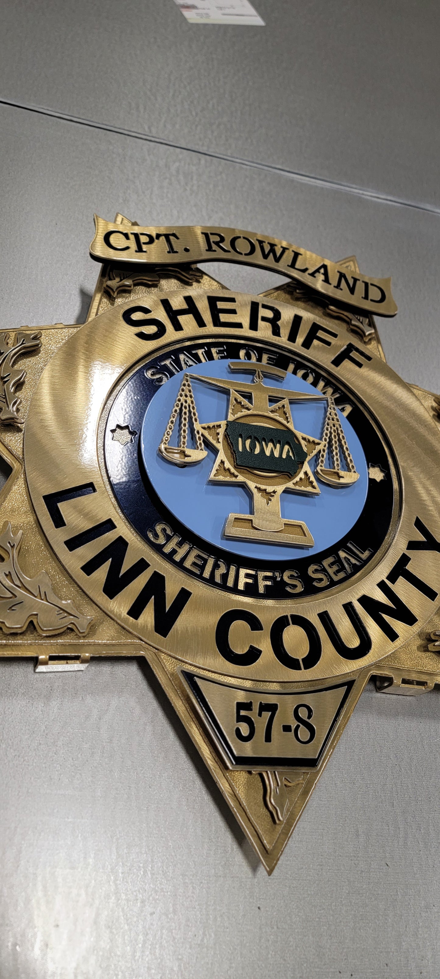 State Of Iowa Linn County Sheriff Cpt. Rowland
