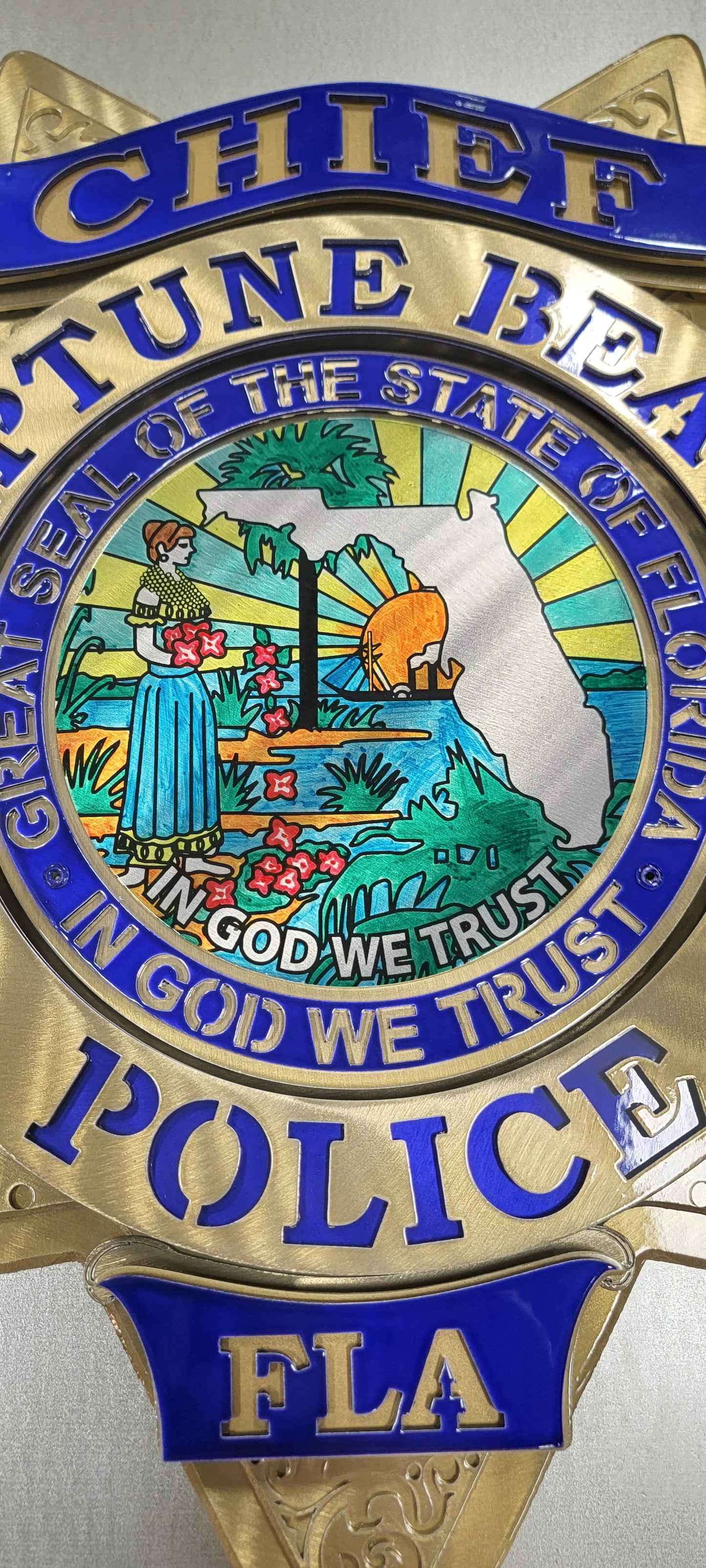 State Of Florida Neptune Beach Police Chief Star