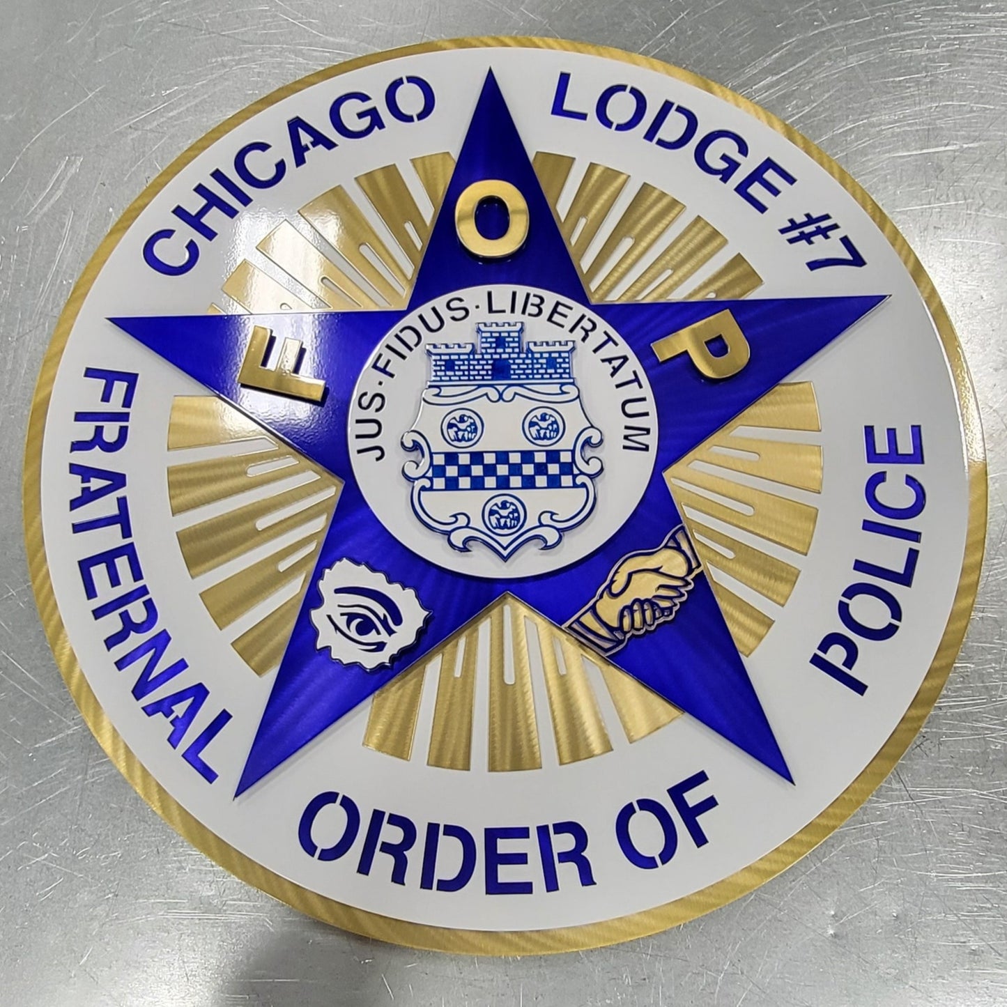Chicago Fraternal Order Of Police Badge