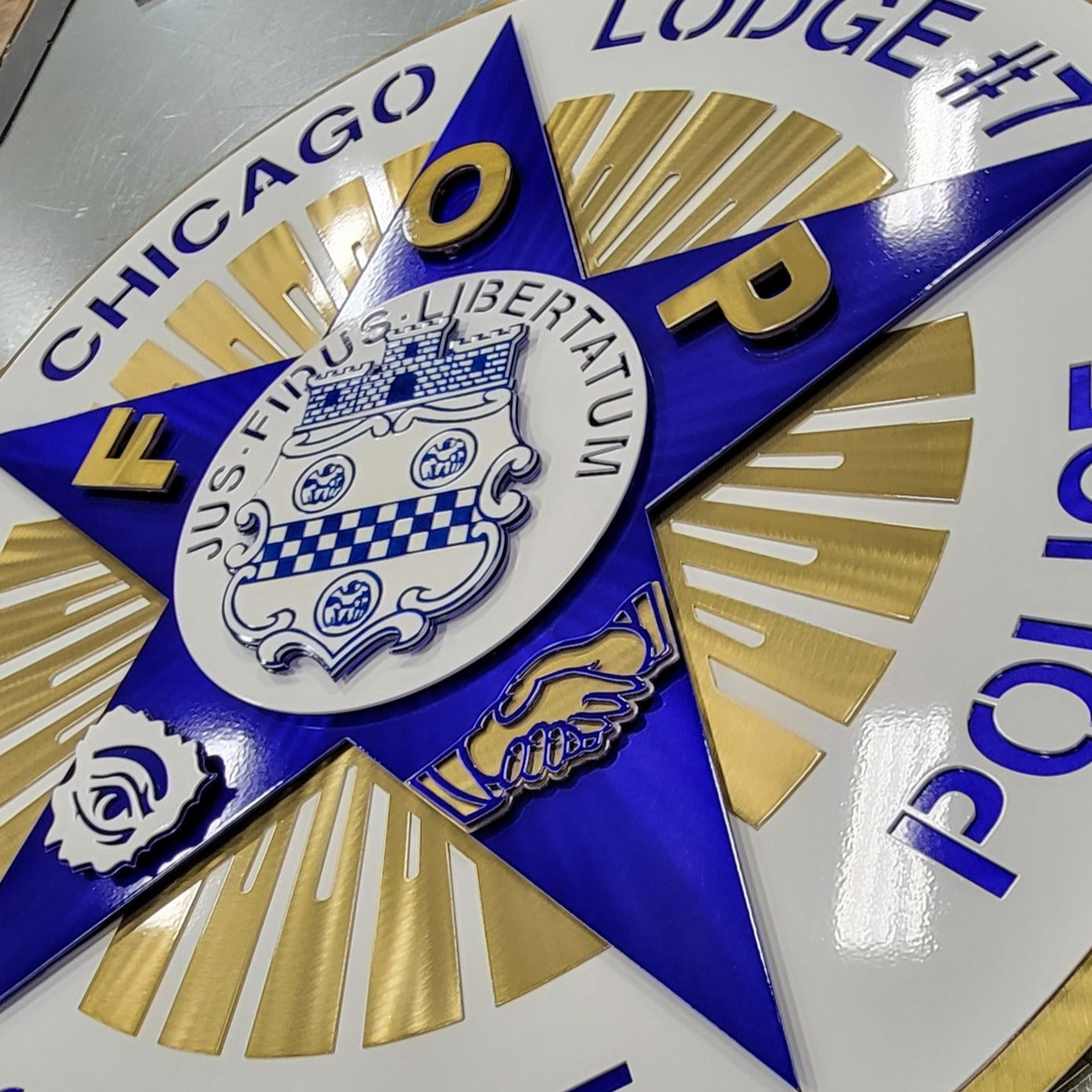 Chicago Fraternal Order Of Police Badge