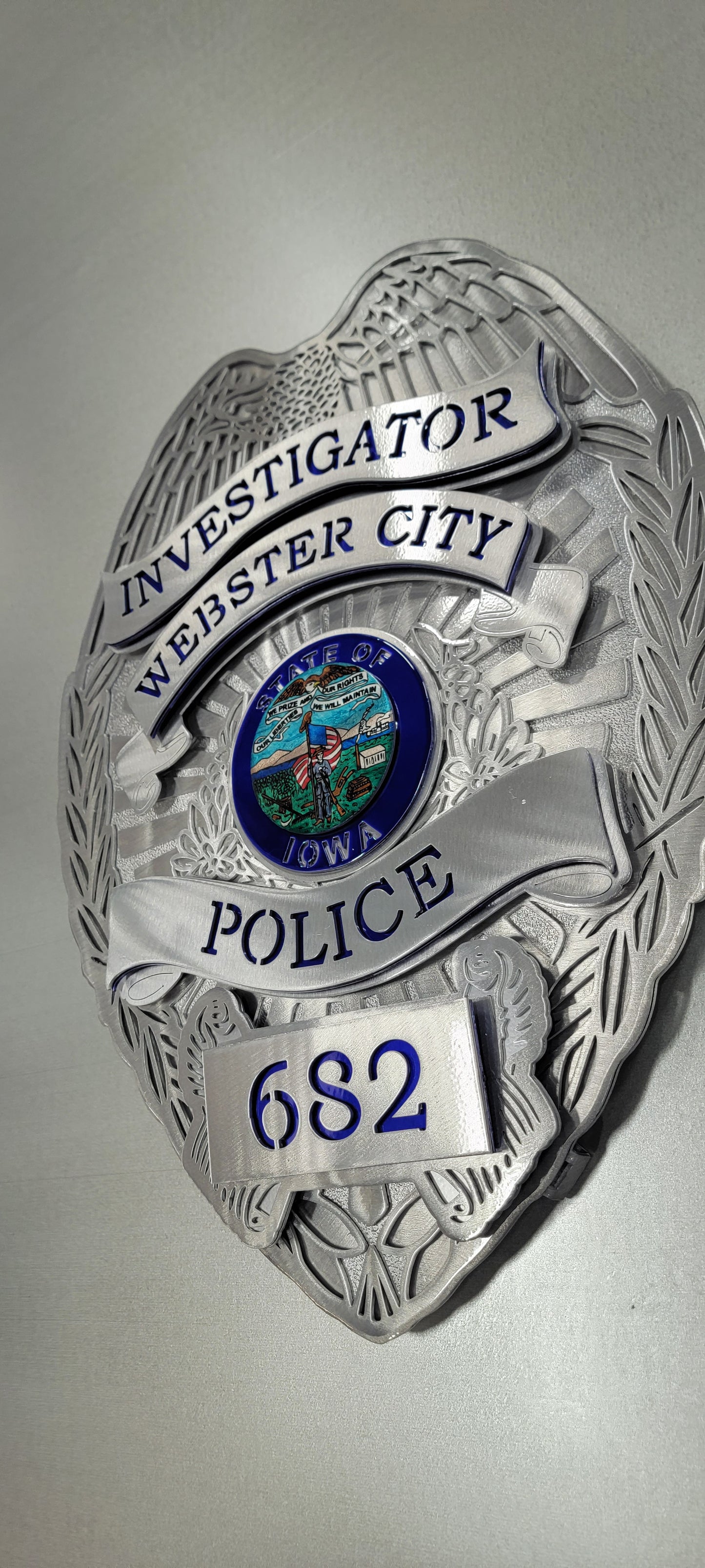 Webster City Police Badge