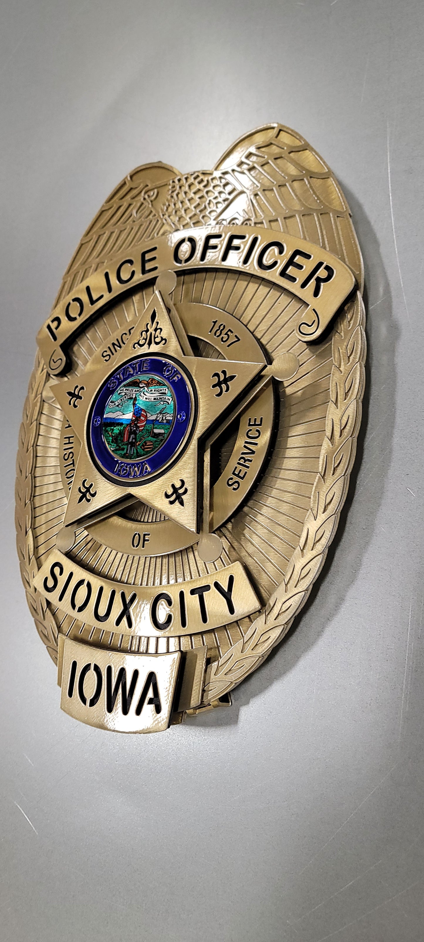 Sioux CIty Iowa Police Badge