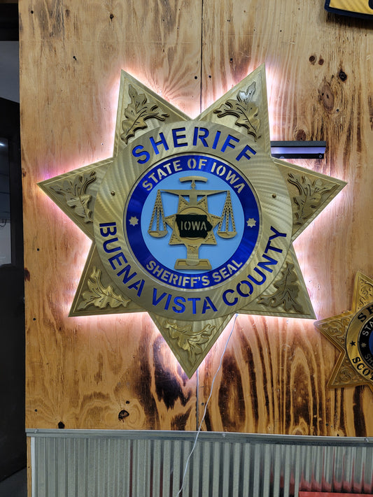 State Of Iowa Buena Vista County Sheriff Star