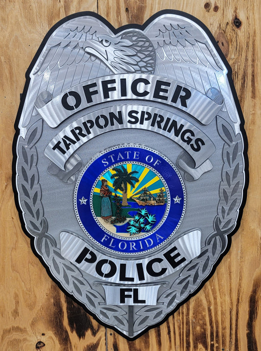 State Of Florida Tarpon Springs Police Badge