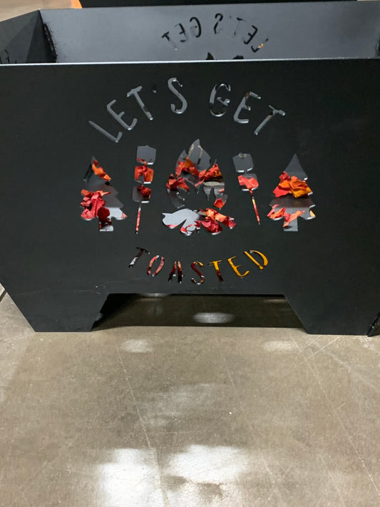"Let's Get Toasted" Fire Pit