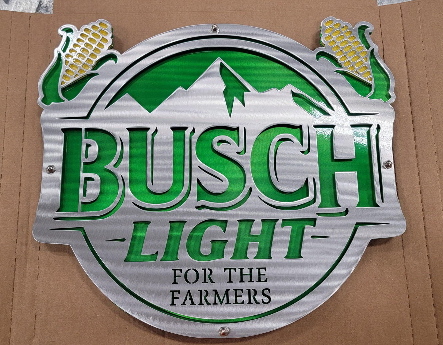 Busch Light (Reg, Apple, Farmers) Metal Art Sign