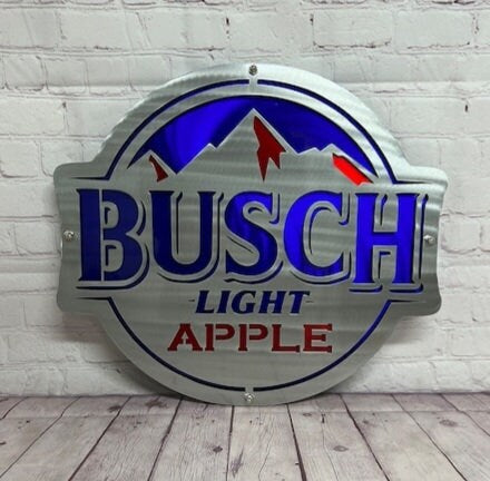 Busch Light (Reg, Apple, Farmers) Metal Art Sign