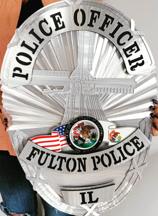 Fulton Illinois Police Badge