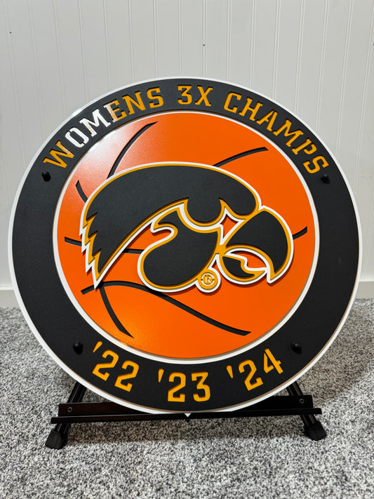 Premium Limited Edition 3 Time Women's Basketball Champion