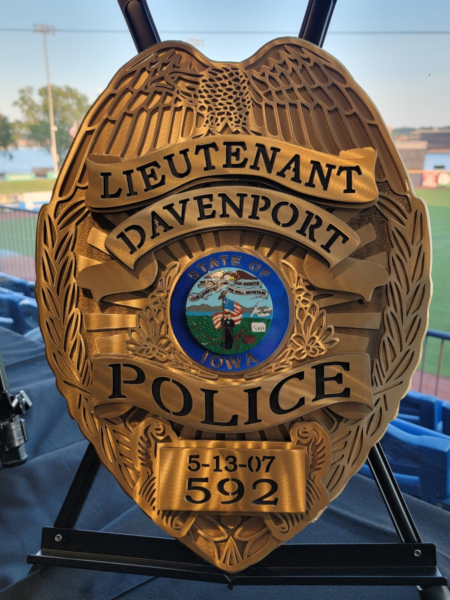 Lieutenant Davenport Police Badge