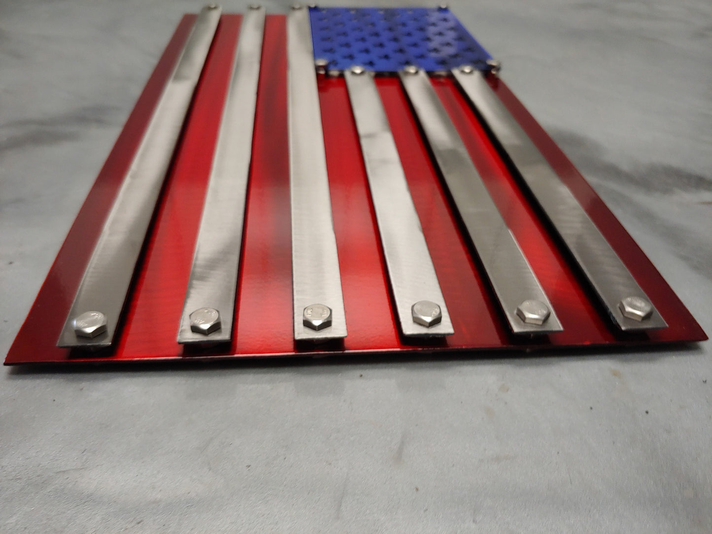 2 layered American flag, handmade and proudly made in the USA