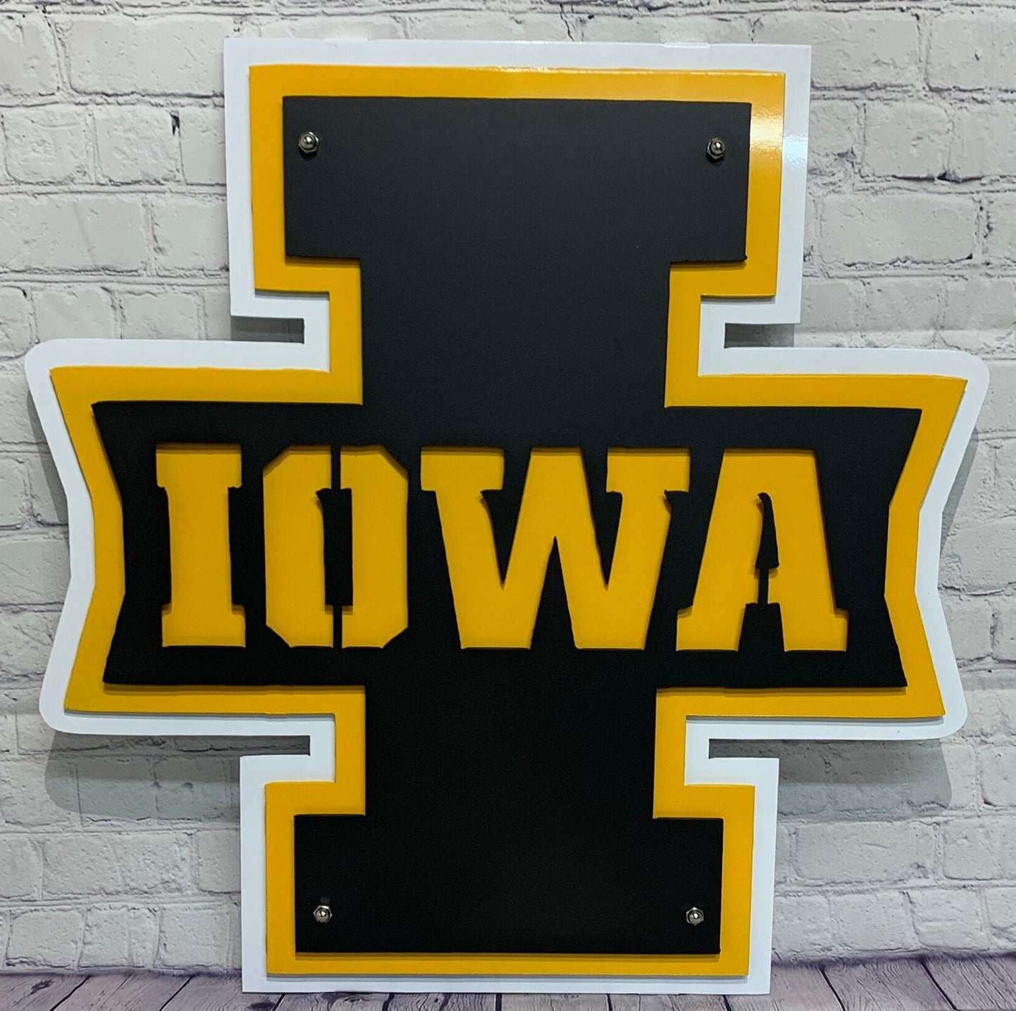 Iowa Hawkeye Metal art sign