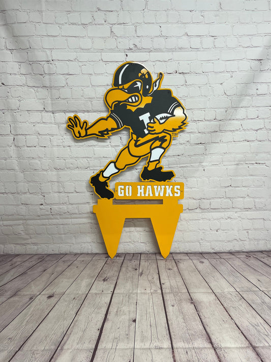 Iowa Hawkeye Football Yardstake