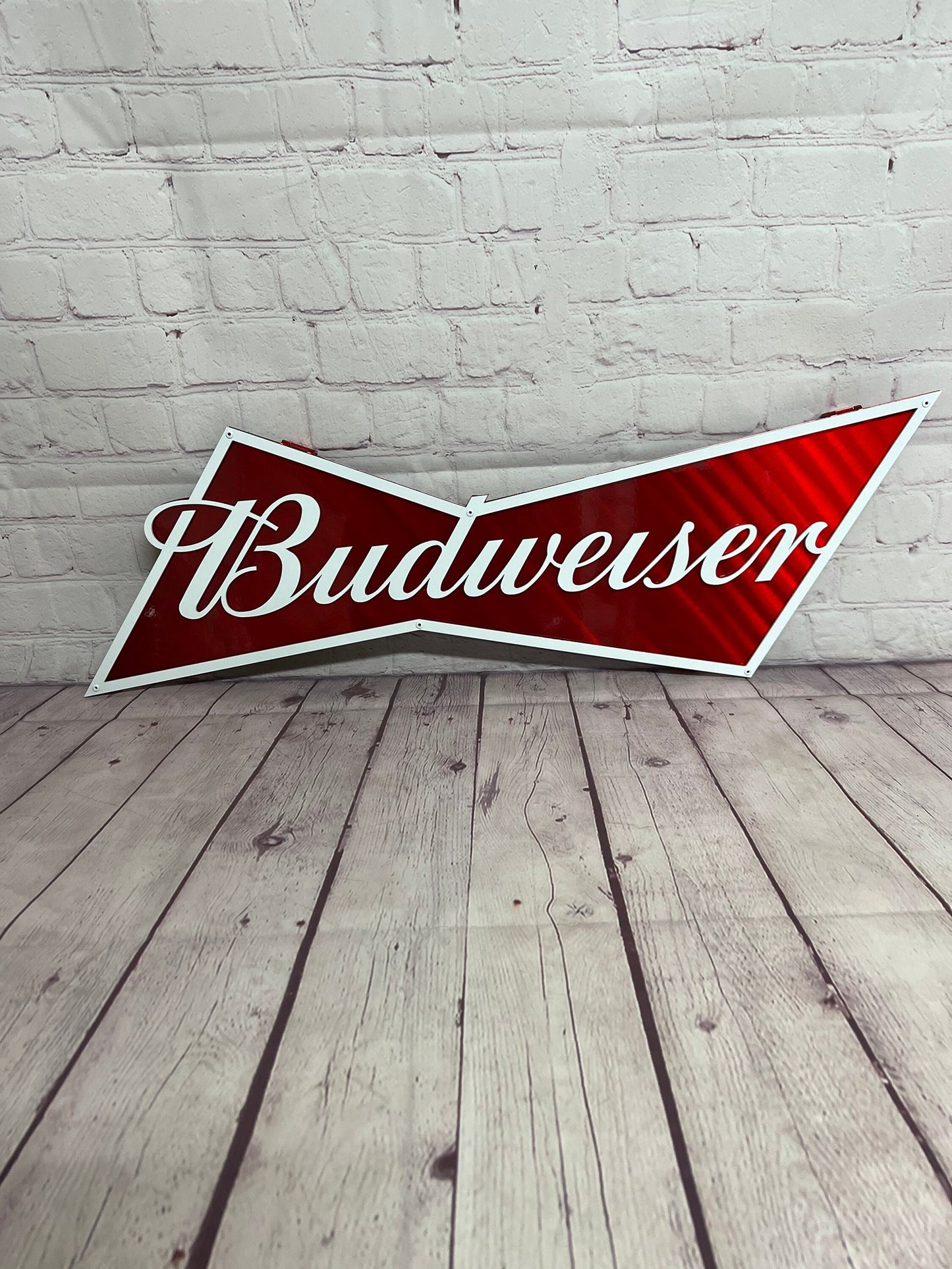 Double layer Budweiser Bowtie Sign